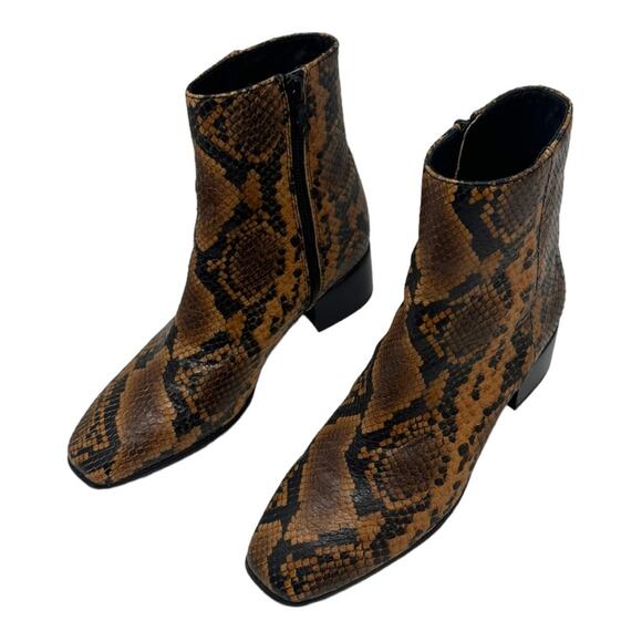 Rag & Bone Women's Aslen Snake Print Booties Size 36.5/6.5 - Picture 2 of 9